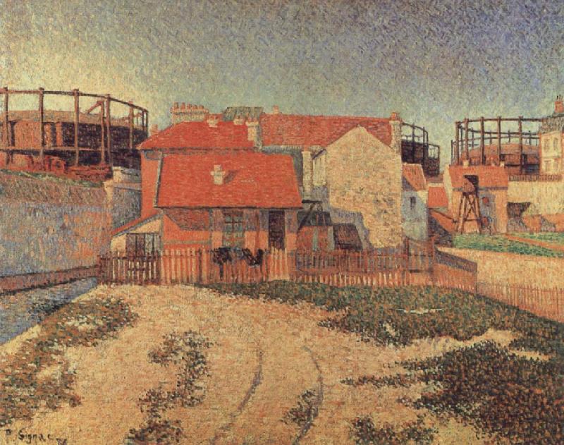 Paul Signac Gasometers at Clichy china oil painting image